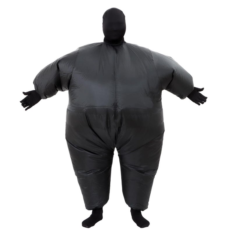 RHYTHMARTS Black Inflatable Costume Full Body Suit Halloween Christmas Costumes Fancy Dress Adult (Black) - Image 3